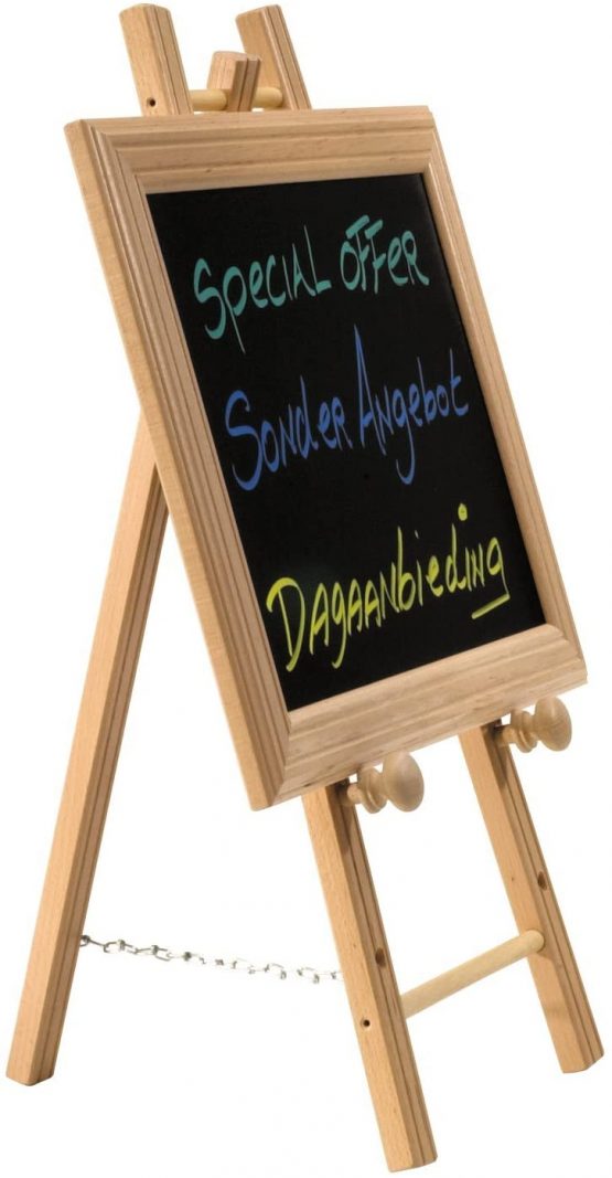 Securit Easel Board, Wood, Beech, Small, 65 cm, 65cm - Image 2