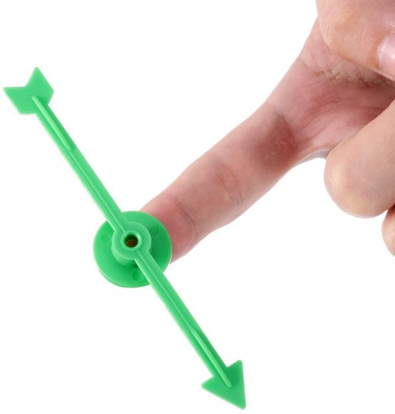 4 Inch Arrow Spinners Plastic Arrow Spinner in 5 Colors for School, Board Spinner(25 Pieces) - Image 3