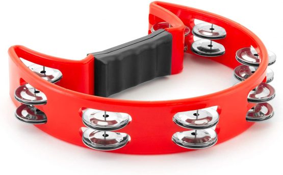 TIGER TAM14-RD | Half-Moon Tambourine | Red - Image 2