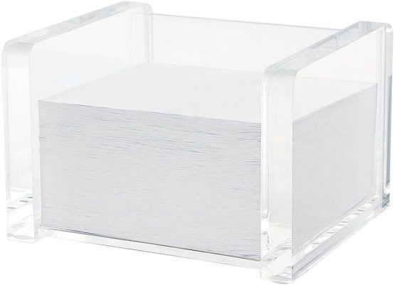Wedo Cristallic - Cubic Note-Slip Holder with Sheets - Transparent
