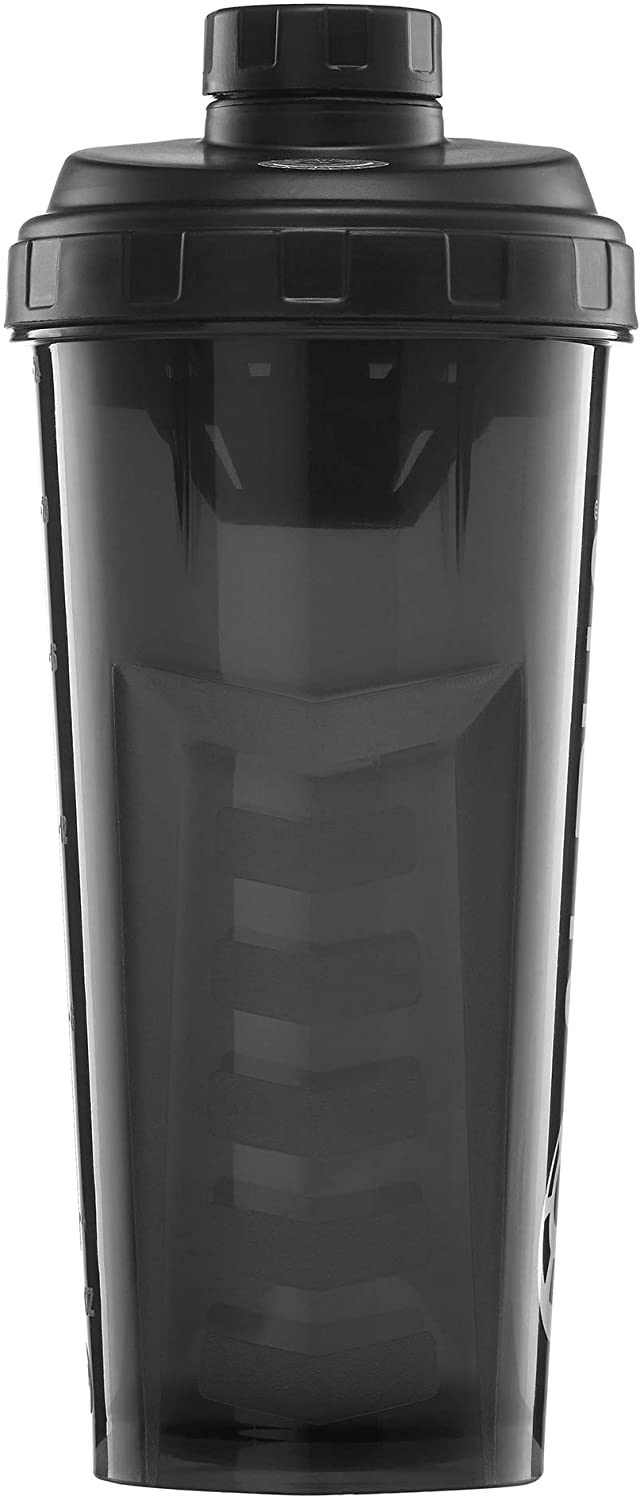 Alpha Designs Protein Shaker Bottle 750ml - 0.75L Gym Bottle for Protein Shakes - Leakproof Screw Cap - Black - Image 2