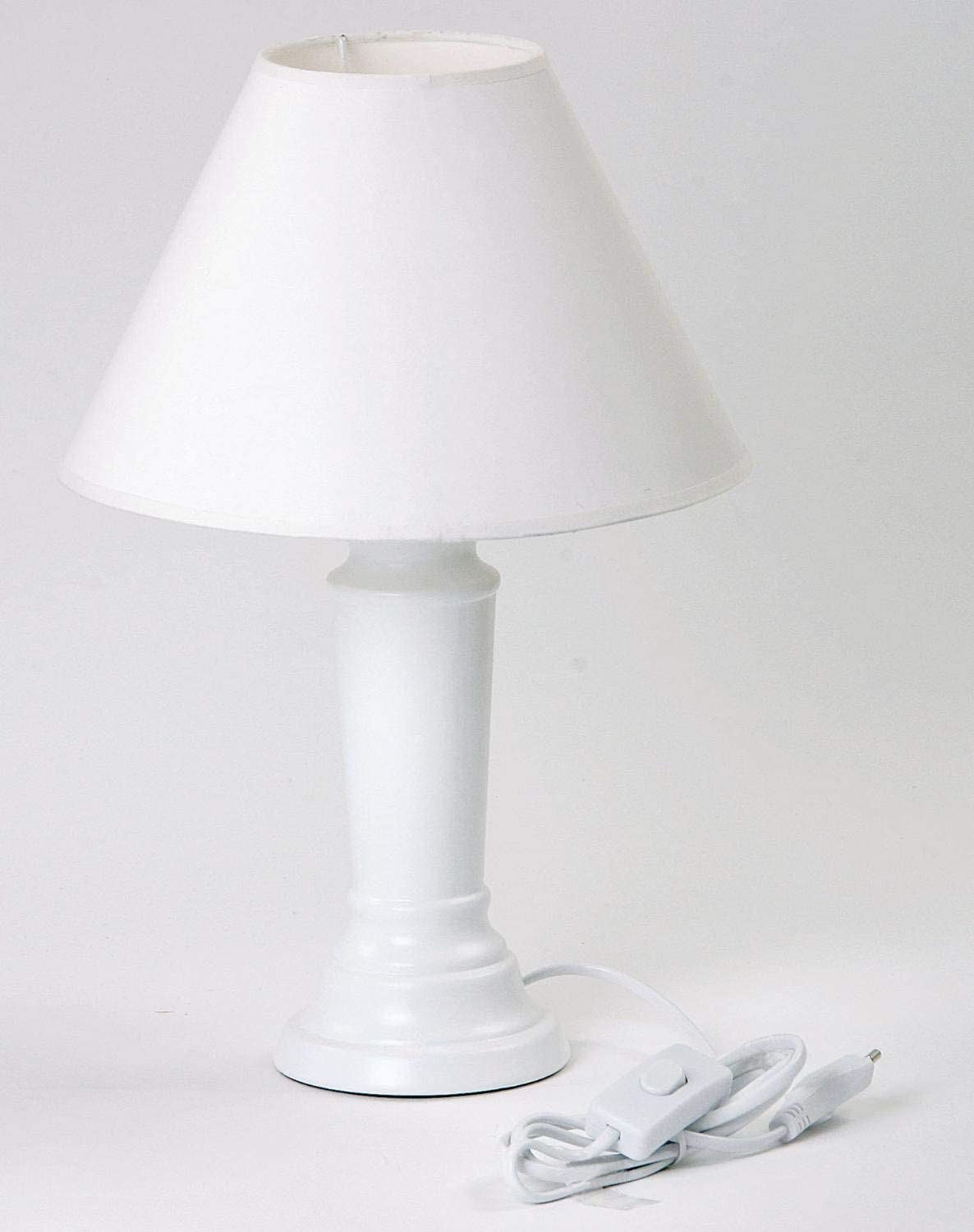 Rayher Lampshade, round, tapered, Diameter 30cm, Height 16cm, white, 100% Polyester, for Floor Lamp Table Lamp, for Decorating 2303102 - Image 4