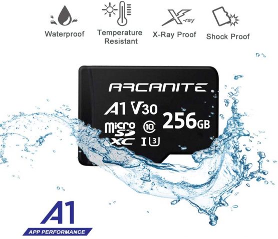 ARCANITE 256GB microSDXC Memory Card with Adapter - A1, UHS-I U3, V30, 4K, C10, Micro SD, Optimal read speeds up to 90 MB/s - Image 3