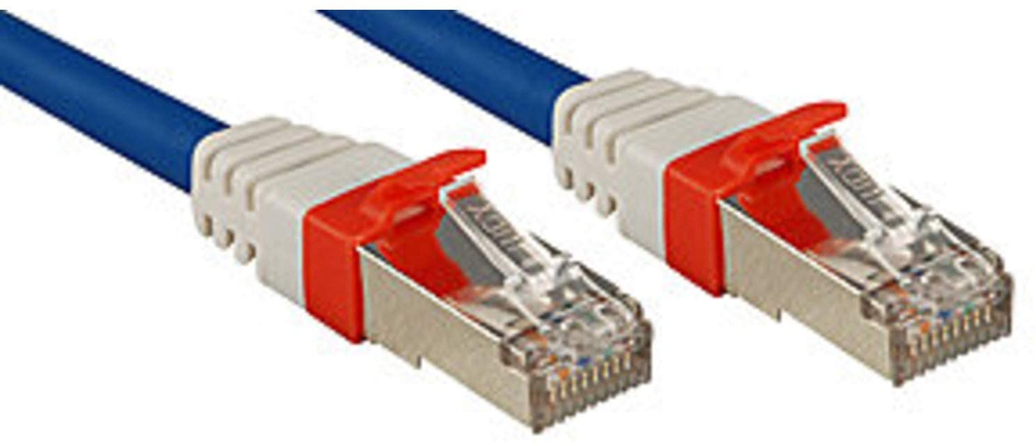 Lindy Cat.6 (A) SSTP/S/FTP PIMF Premium PatchCable, 10 GBi, blue
