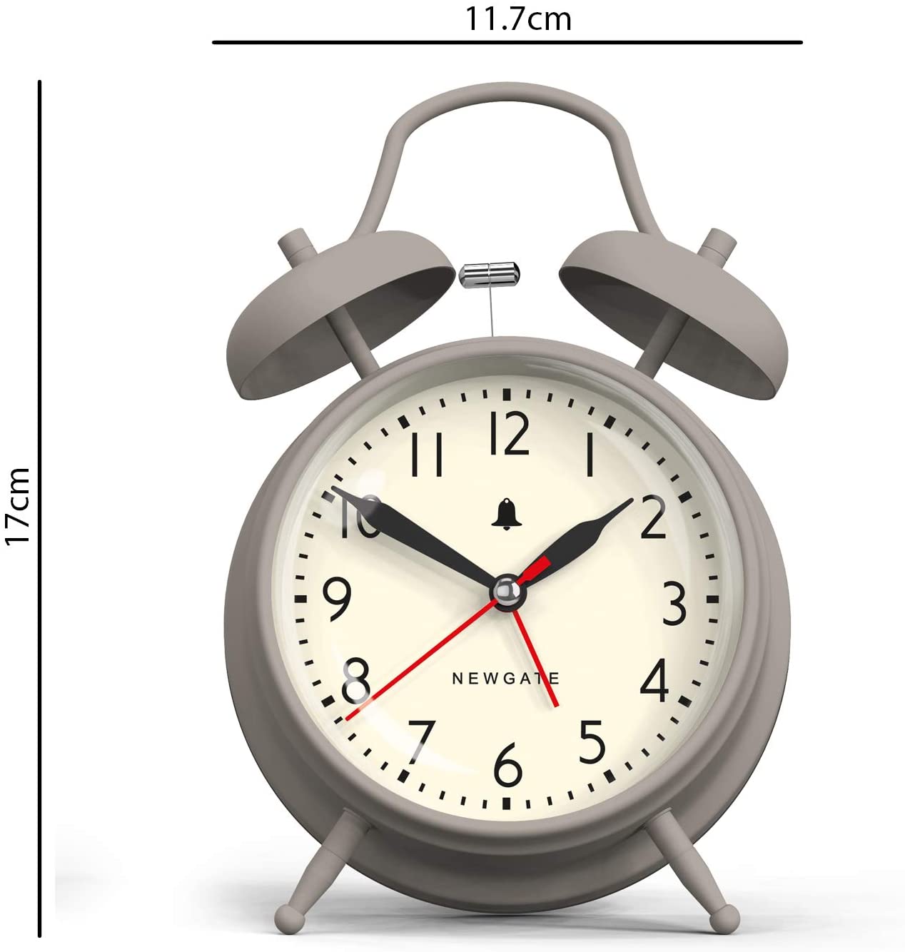 NEWGATE® Covent Garden alarm clock, Grey - Image 2