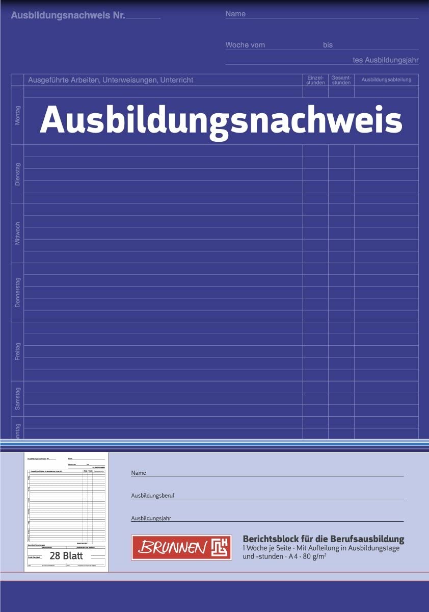 Brunnen Training Certificate A4 Blank 28 Pages White - Image 2