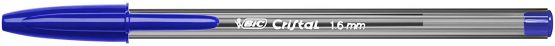 BIC Cristal Large, Wide Point Ball Ballpoint Pens, Smooth Ink Flow, Lightly Smoked Barrel, in Blue, Pack of 50 - Image 4