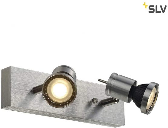 SLV ASTO 2 / Internal Illumination, Surface, Wall-Mounted Light, Ceiling spot / GU10 75W Aluminium, 75 W - Image 3