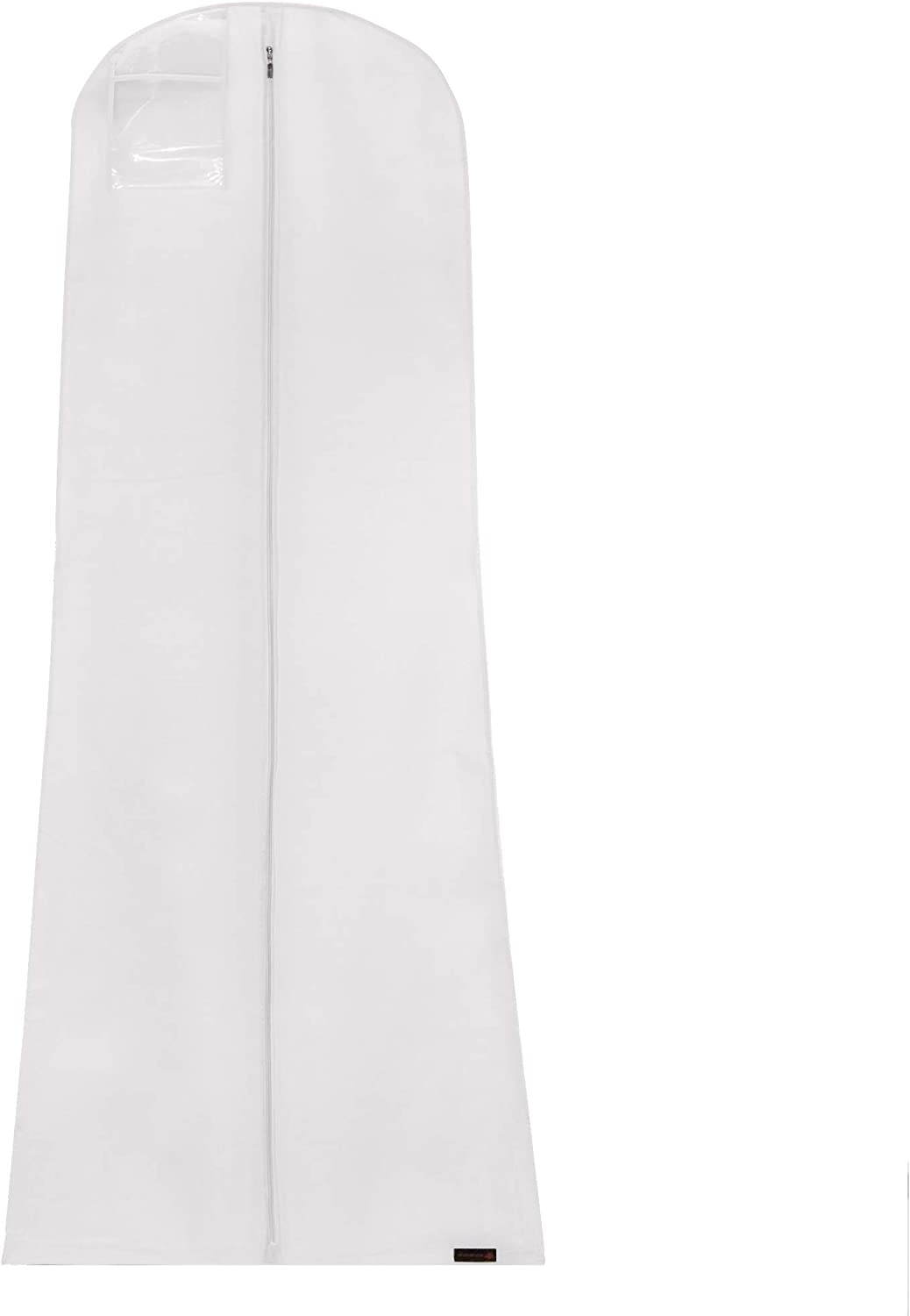 Hangerworld 72 Inch White Extra Wide Breathable Wedding Gown Dress Garment Cover Bag with 14 Inch Gusset, White Us - Image 2