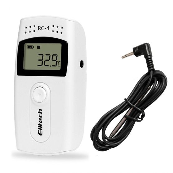 Elitech RC-4 Temperature Data Logger Recorder USB with Double Sensors LCD Display Buzzer Alarm 16000 Readings (1) - Image 4