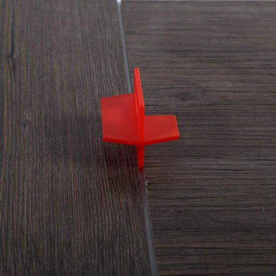 50Pcs Tile Leveling Alignment System Reusable Red 3 Side Spacer Cross and T Shape Ceramic Floor Wall Tools for 2mm Cross Ceramic Tile Gap - Image 4