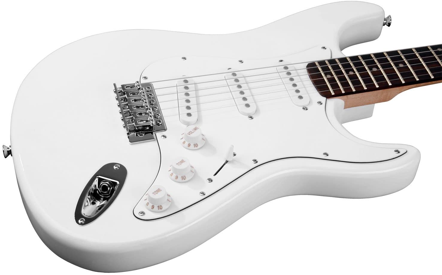 Rocktile Sphere Classic Electric Guitar White - Image 3