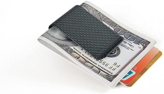 Medifier Carbon Fiber Money Clip Wallet Business Credit Card Cash Glossy Holder L Green - Image 4