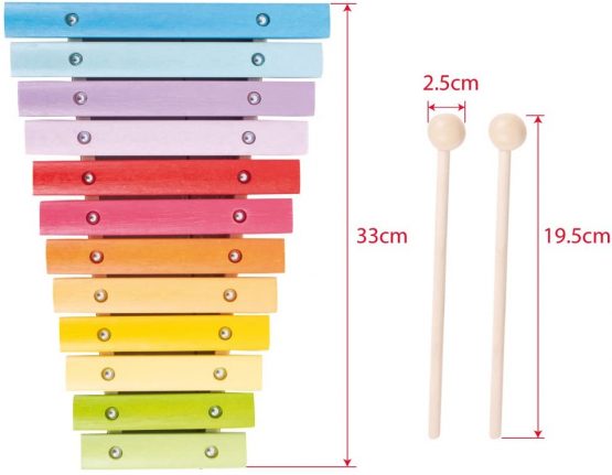 Bigjigs Toys Wooden Snazzy Xylophone - Musical Instruments for Kids - Image 3