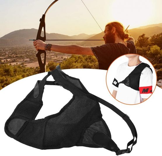 Zer one Archery Chest Guard,Adjustable Bow Chest Guard Protector Fit for Left Chest Shooting Hunting Archery Bow Protection Accessories - Image 4