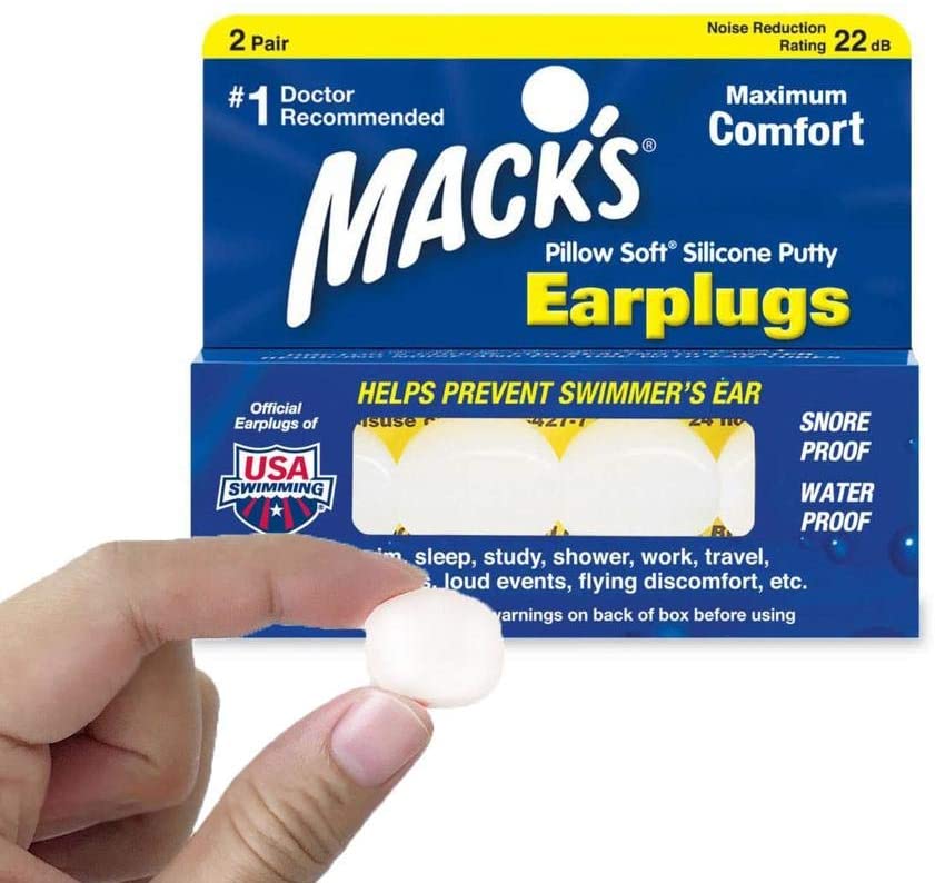 Macks - Pillow Soft - White - 2 pair, 4 count (Pack of 1) - Image 2