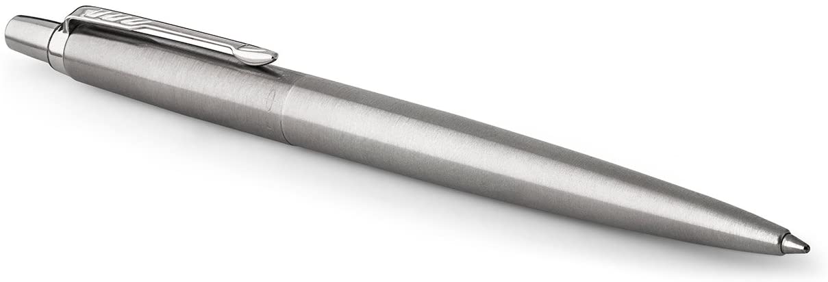 PARKER Jotter Stainless Steel Chrome Trim Ballpoint Pen, Gift Boxed, black - Image 2