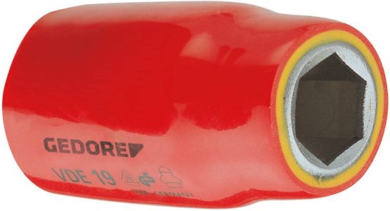 Gedore VDE1924 Socket 1/2 VDE 24,0x57,5mm 6 hex, Silver