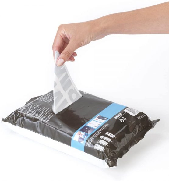 Brabantia PerfectFit Bin Liners (Size H/50-60 Litre) High Quality Thick Plastic Trash Bags with Tie Tape Drawstring Handles (30 Bags) - Image 4