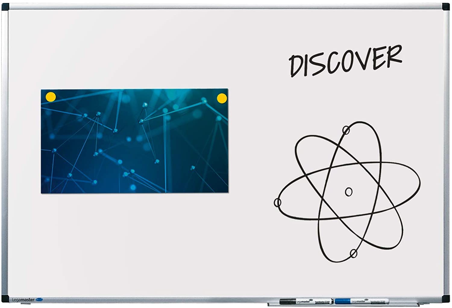Legamaster Premium Whiteboard,Grey,60x90cm, W60 x H90 cm