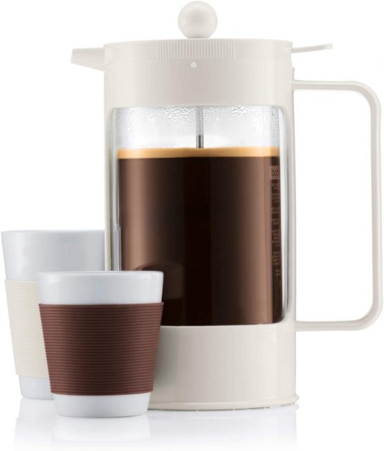 BODUM Bean 8 Cup French Press Coffee Maker, Off White, 1.0 l, 34 oz - Image 2