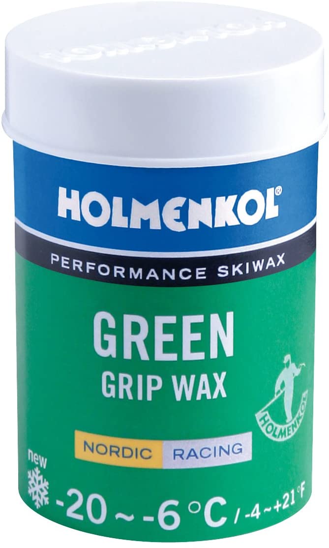 Holmenkol Unisex - Adult Grip Rise Wax, Green, 45 g, 45 Gramm