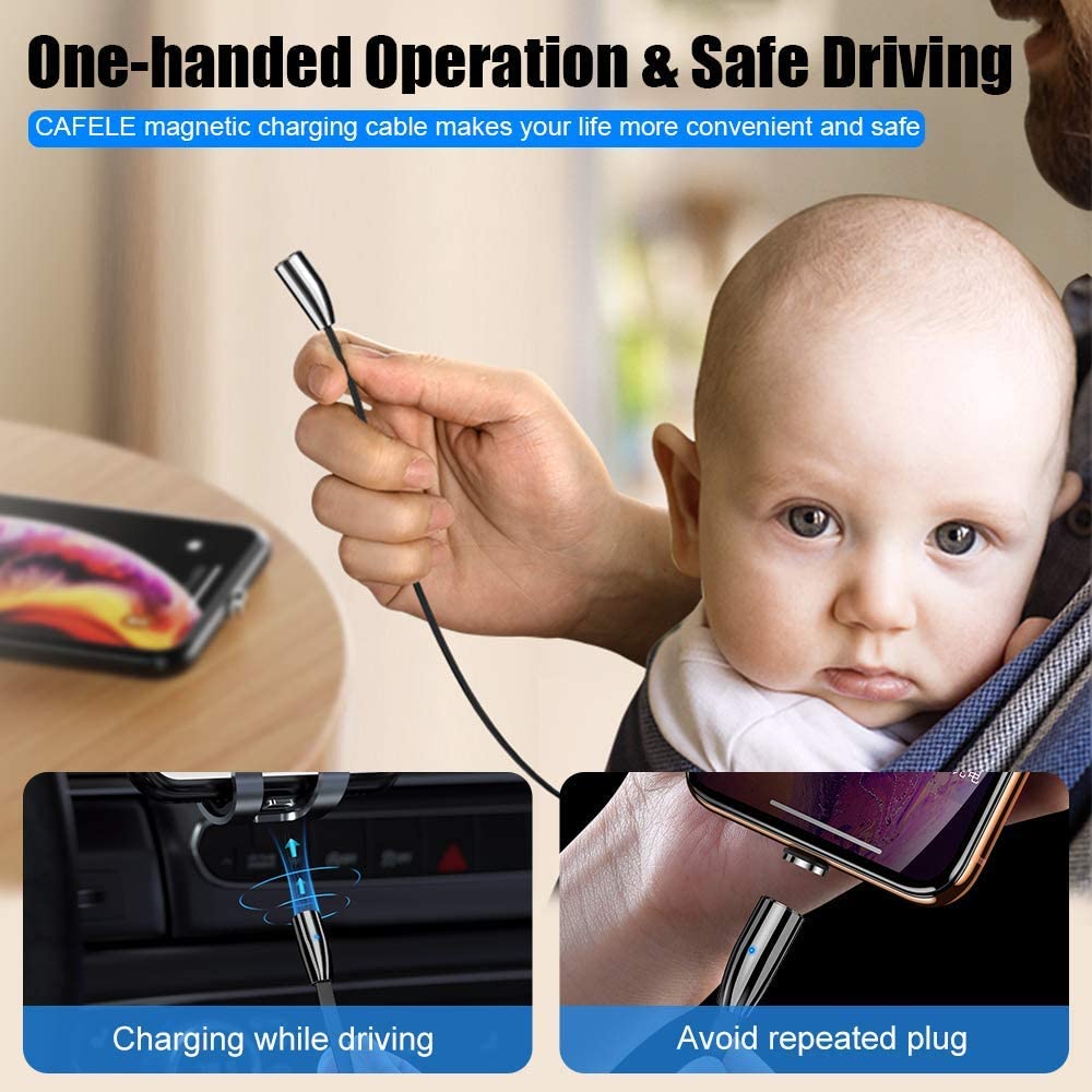 Charging Cable Retractable OneWay Stetch 3 in 1, CAFELE