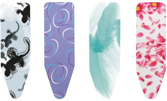 Brabantia Size C (124 x 45cm) Replacement Ironing Board Cover with Thick 8mm Padding - Assorted Colourful Mixed Styles (Selection is Random, x1 Cover Only)