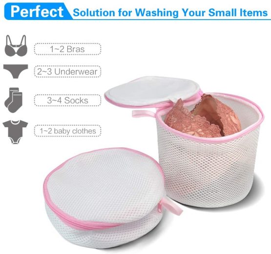 GOGOODA Bra Wash Bag,4PCS Mesh Laundry Bags for Bras/Underwears/Socks - Image 3