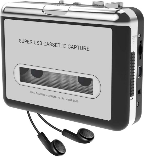DIGITNOW! Portable Cassette Player/Cassette to MP3 Converter Capture Cassette Tape to MP3/CD Audio via USB
