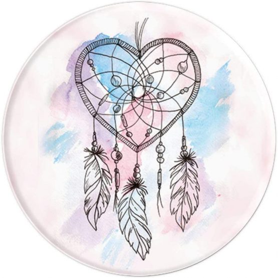 Dreamcatcher Native American Feathers Boho Dream Catcher PopSockets PopGrip: Swappable Grip for Phones & Tablets - Image 3