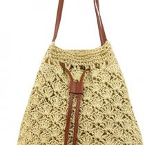 Millya Women's Summer Straw Beach Handbag Shoulder Bags Flower Decor Tote Bag Woven Beach Top-Handle Bag