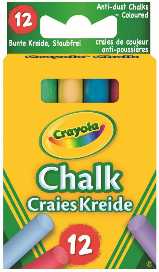 Crayola Muilti Coloured Chalk 12 Pack