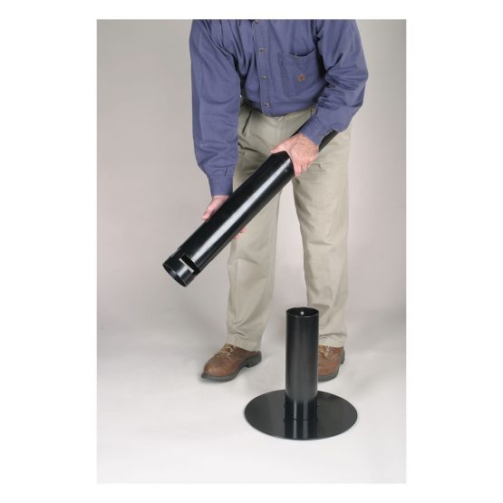 Rubbermaid Commercial Products R1-BK, Smokers Pole Ash Bin Aluminium Weather-resistant Base Diameter 324mm Height 1041mm Ref R1BK - Image 4