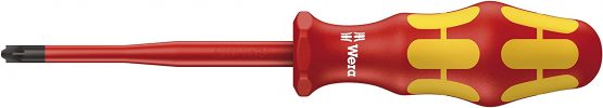 Wera 05006466001 2 x 100 mm "165iS PZ/S VDE" Insulated Screwdriver for Slotted/Phillips-screws - Silver