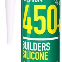 Everbuild 450 Everflex Premium+ Builders Silicone Sealant, Brown, 300 ml