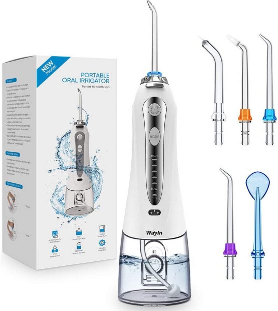 Power Flossers Irrigators, Wayin Portable Water Flosser IPX7 Waterproof