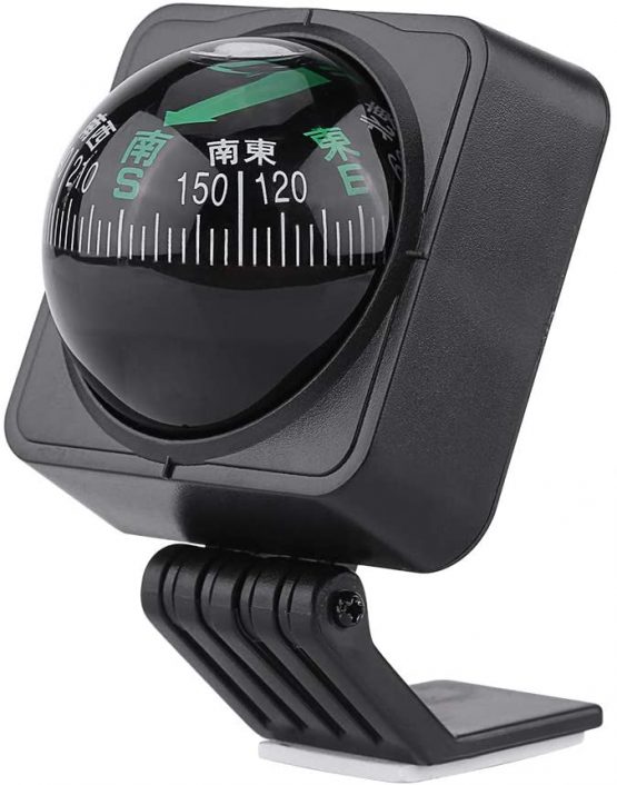 KIMISS Adjustable Car Dash Mount Compass Outdoor Navigation Compass Digital Hiking Direction Pointing Guide Ball For Truck Car Auto Marine Boat