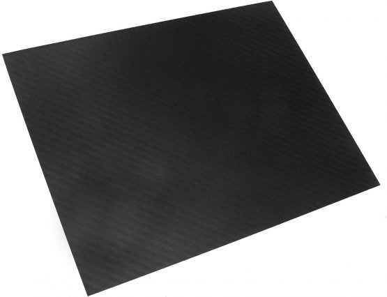 OTOTEC Black 3K Carbon Fiber Plate Plain Weave Panel Sheet 0.5mm Thickness Surface