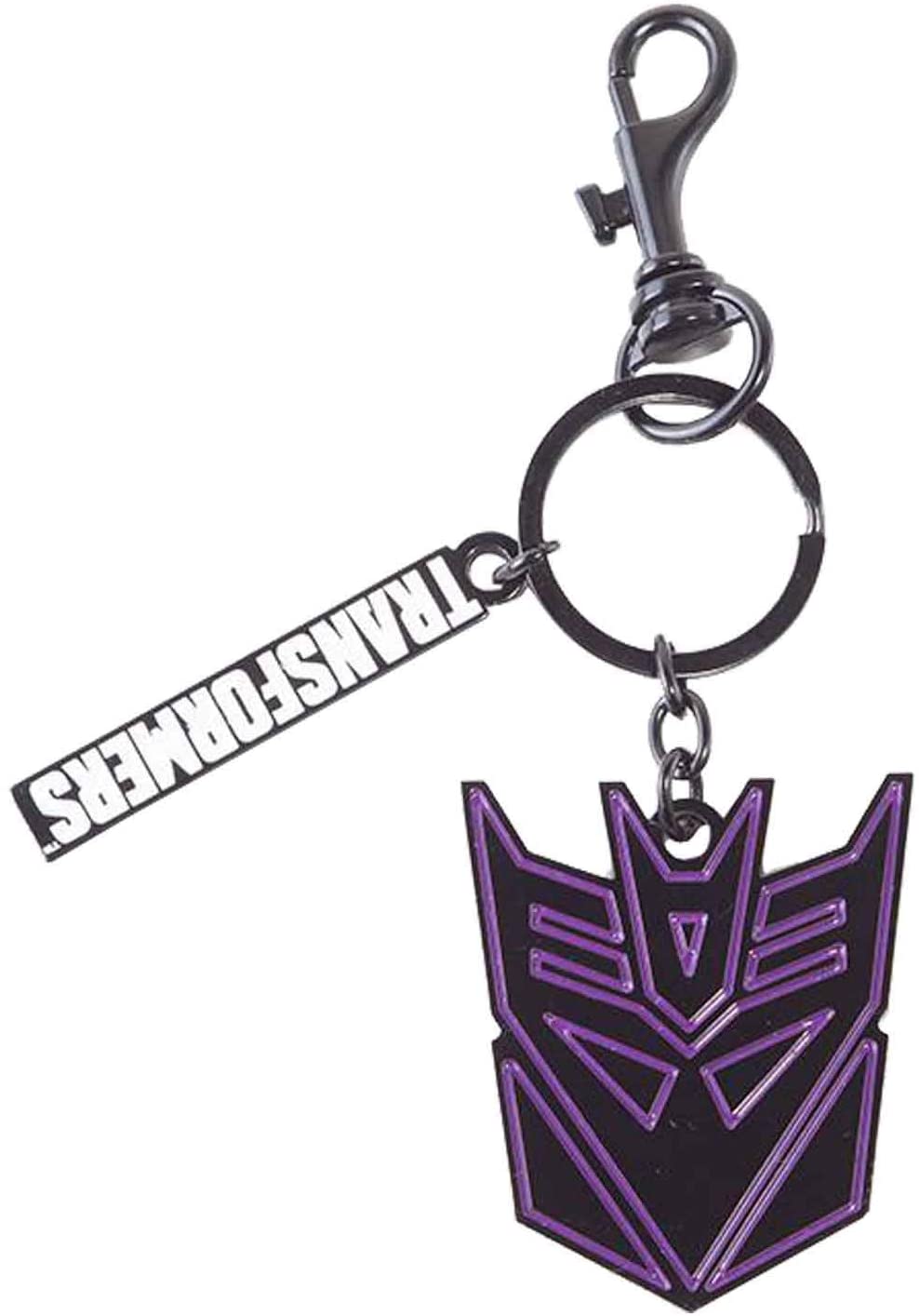 Difuzed Hasbro - Transformers - Decepticons Face Metal Keychain, Black