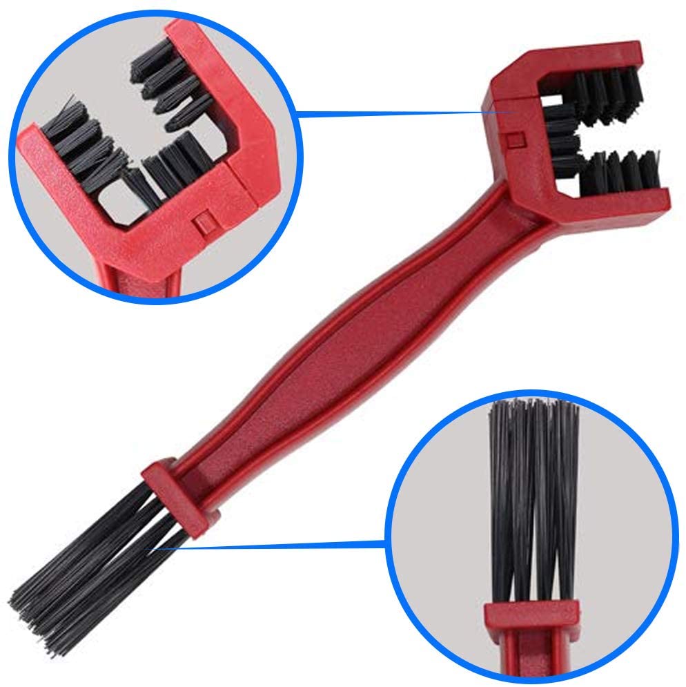 Motorcycle Chain Cleaning Brush Kit by MMOBIEL, Cleaner for Motorcycle Bicycle and Mountain Bike, 4 Pcs Cleaning Brush Tool - Image 4