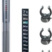 HITOP HP-608 Submersible Aquarium Heater 100W 200W 300W With Thermometer and Extra Sucker Cup (300W)