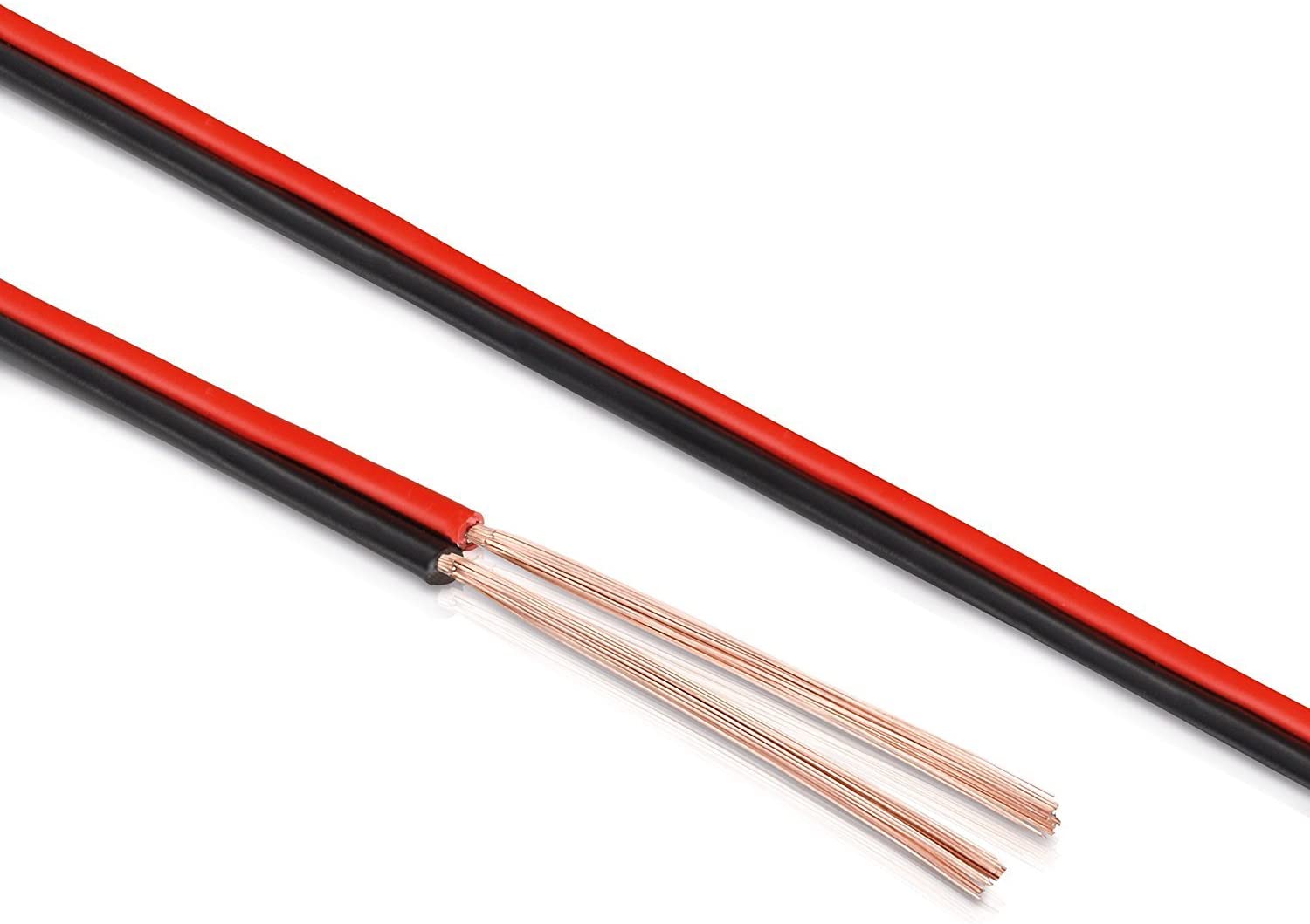 Manax Loudspeaker Cable 2 x 1.50 mm2 CCA (Speaker Cable), Red/black, 50m 1,50mm² - 1 Ring - Image 2