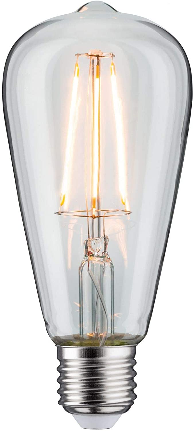 Paulmann 28703 LED Filament lamp ST64 7.5 watts lamp dimmable Clear 2700 K Warm White E27, 1 Stück (1er Pack)