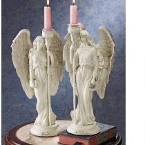 Design Toscano Angels of Virtue Sculptural Candleholders