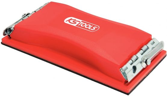 KS Tools 515.3095 Sanding block with sponge rubber backing, 210x105mm