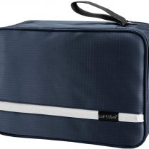 Large Toiletry Bag for Men and Women, Travel Make up Wash Bag, Cosmetic Waterproof Bathroom Bag for Business Trip (Dark Blue)