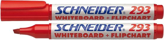Schneider 293 Marker For Whiteboard And Flipchart - Red (Pack Of 10)