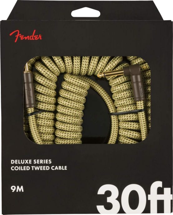 Fender Deluxe Series Coil Cable - Tweed - 30ft (9m) - Natural Tweed - Image 2