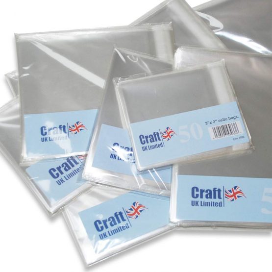 Craft UK 878-50 8x8" Cello Bags